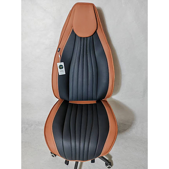 Oturacaq üçün çexol Deri coffe/qara