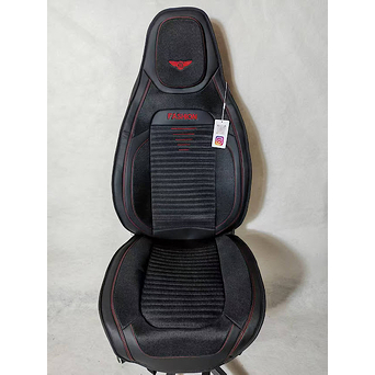 Oturacaq üçün çexol Fashion qirmizi/qara kant