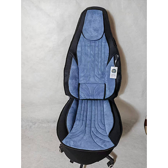 Oturacaq üçün çexol mavi/qara nabuk