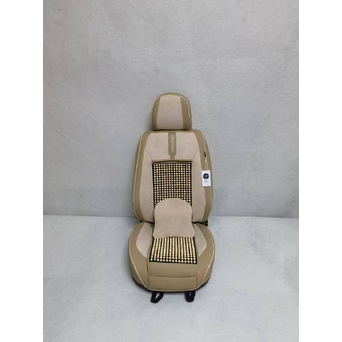 Oturacaq üçün çexol muncuqlu bej