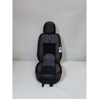 Oturacaq üçün çexol muncuqlu qara qirmizi kant