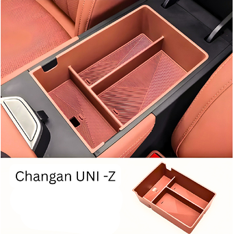 Changan UNI-Z üçün Qolaltı İç Orqanayzer – Bölməli Saxlama Rezini (Narıncı)
