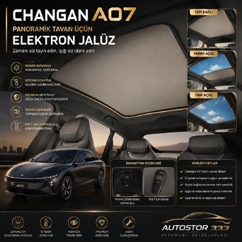 Changan A07 Panoramik Tavan üçün Elektron Günəş Jalüzü
